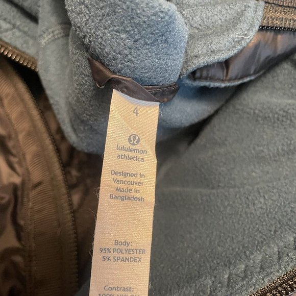 Lululemon Run Bundle Up Jacket Blue Black Full Zip Removable Hoodie Women’s 4 - Picture 6 of 8